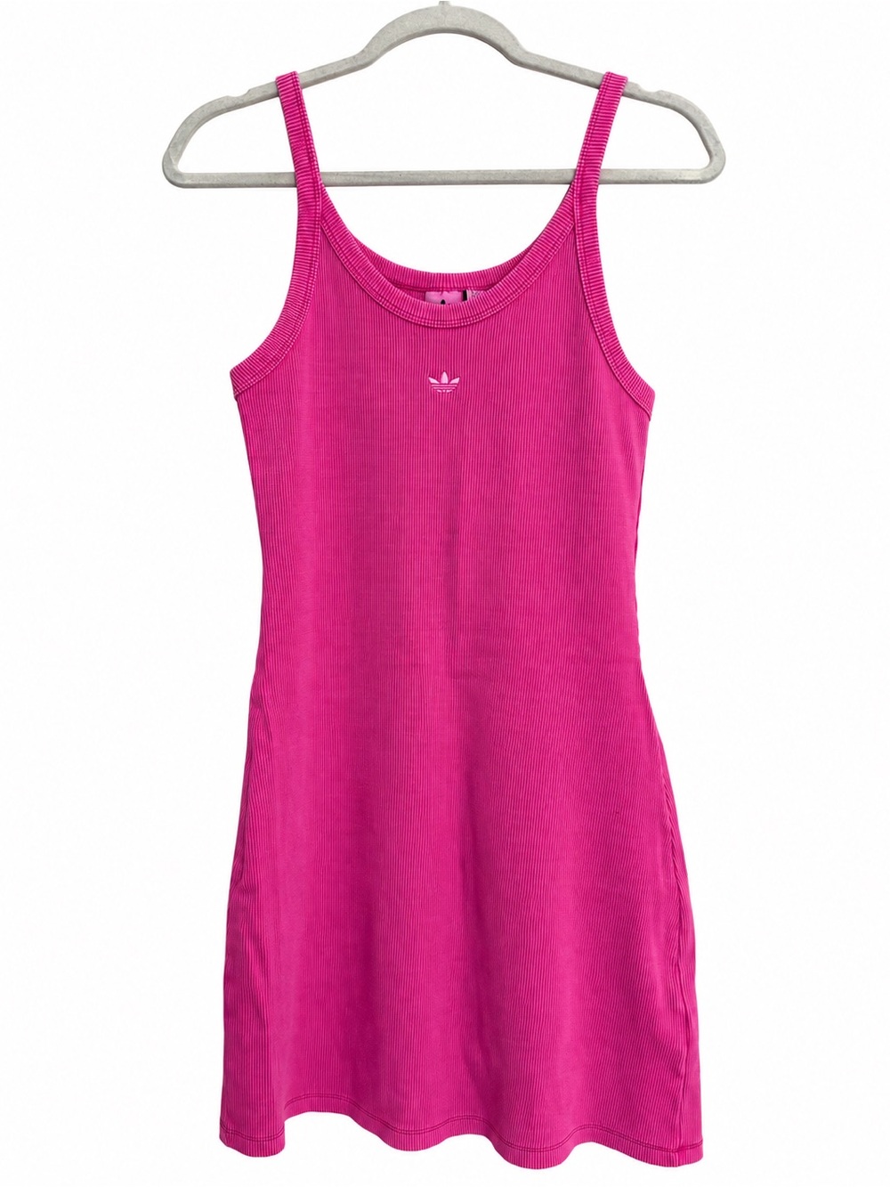 adidas Hot Pink Ribbed Tank Dress